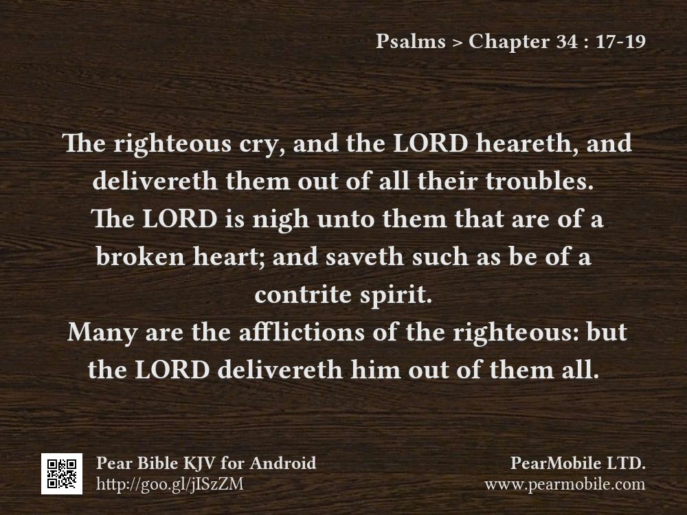 Psalms, Chapter 34:17-19